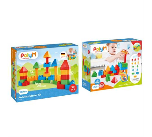 Конструктор PolyM Архітектор 30 ел. (760005) Конструктор PolyM Архітектор 30 ел. (760005)