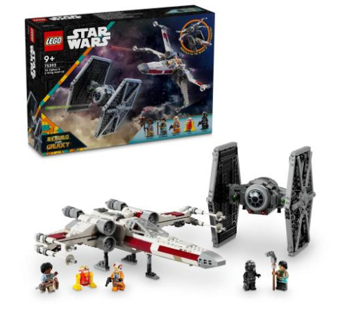 Конструктор LEGO Star Wars Збірний пакет Винищувач TIE і Корабель X-wing 1063 ел. (75393)