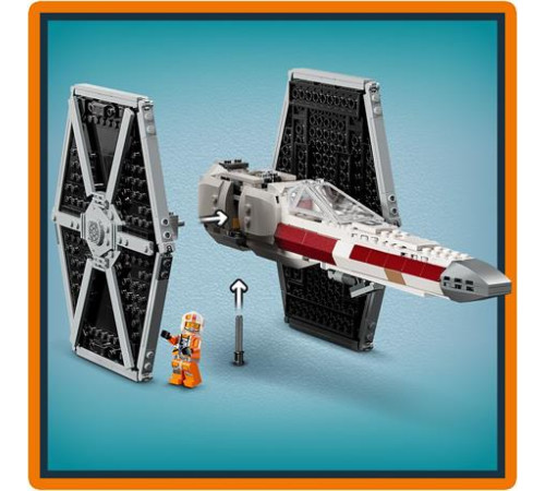 Конструктор LEGO Star Wars Збірний пакет Винищувач TIE і Корабель X-wing 1063 ел. (75393)