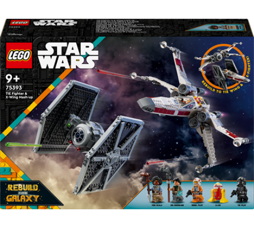 Конструктор LEGO Star Wars Збірний пакет Винищувач TIE і Корабель X-wing 1063 ел. (75393)