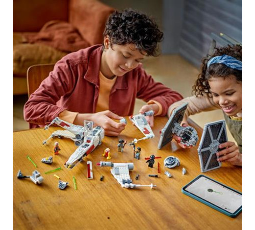 Конструктор LEGO Star Wars Збірний пакет Винищувач TIE і Корабель X-wing 1063 ел. (75393)