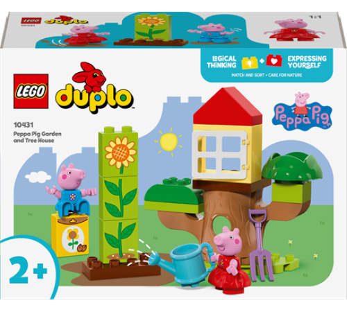 Конструктор LEGO DUPLO Сад і будиночок на дереві Пеппи 20 деталей (10431)