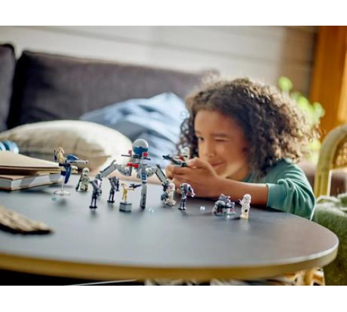 Конструктор LEGO Star Wars Клони-піхотинці й Бойовий дроїд, бойовий набір 215 ел. (75372) Конструктор LEGO Star Wars Клони-піхотинці й Бойовий дроїд, бойовий набір 215 ел. (75372)