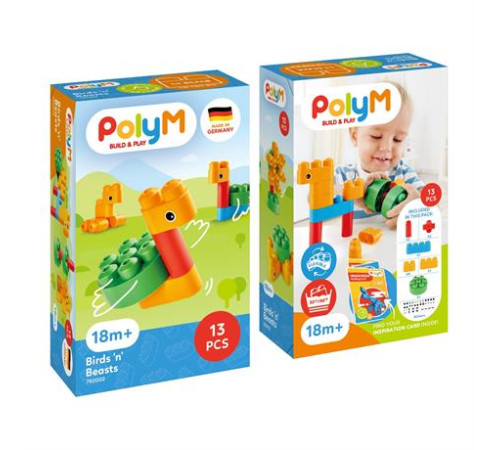 Конструктор PolyM Птахи та звірята 13 ел. (760002) Конструктор PolyM Птахи та звірята 13 ел. (760002)