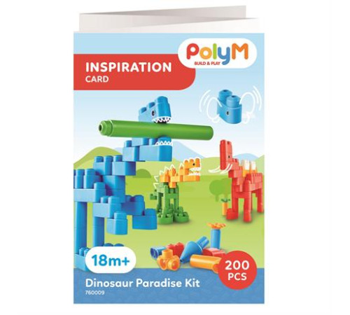 Конструктор PolyM Рай для динозаврів 200 ел. (760009) Конструктор PolyM Рай для динозаврів 200 ел. (760009)