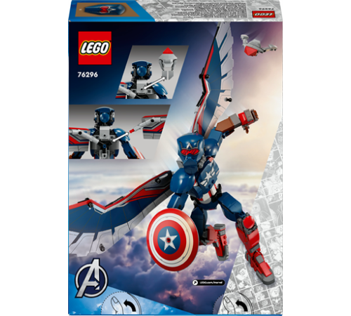Конструктор LEGO Marvel Фігурка Нового Капітана Америка для складання 359 деталей (76296) Конструктор LEGO Marvel Фігурка Нового Капітана Америка для складання 359 деталей (76296)