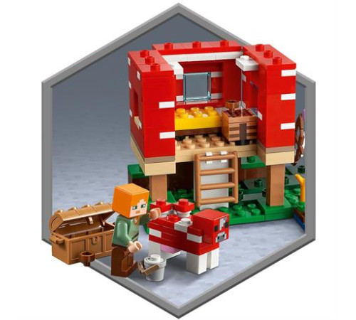 Конструктор LEGO Minecraft Грибний будинок 272 ел. (21179) Конструктор LEGO Minecraft Грибний будинок 272 ел. (21179)
