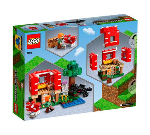 Конструктор LEGO Minecraft Грибний будинок 272 ел. (21179) Конструктор LEGO Minecraft Грибний будинок 272 ел. (21179)