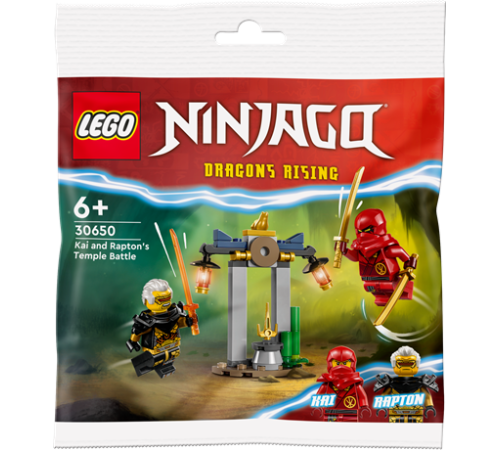Конструктор LEGO NINJAGO Битва за Храм Кая і Раптона 47 деталей (30650)