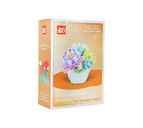 Дитячий конструктор Ramiz 88067A Букет у горщику 253 ел, різнокольоровий