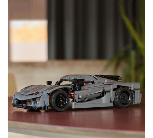 Конструктор LEGO Technic Koenigsegg Jesko Absolut сірий гіперкар 801 ел. (42173)