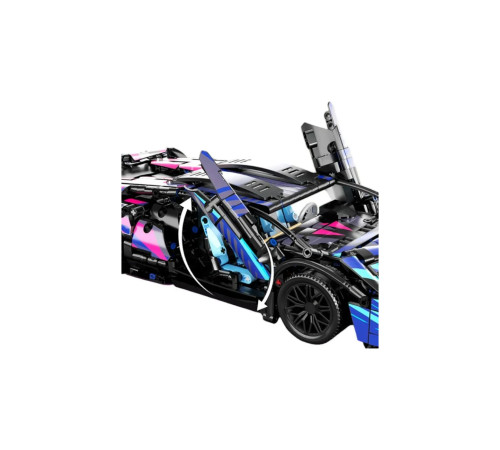 Дитячий конструктор Ramiz 7604 Спорткар 1280 ел, різнокольоровий