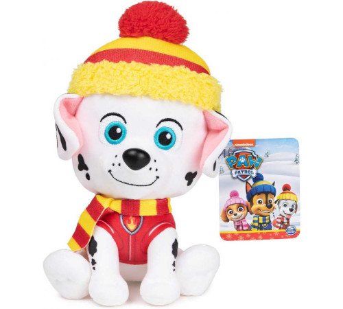 М'яка іграшка Spin Master Gund Цуценя Маршал Зимові свята 15 см "Щенячий патруль"