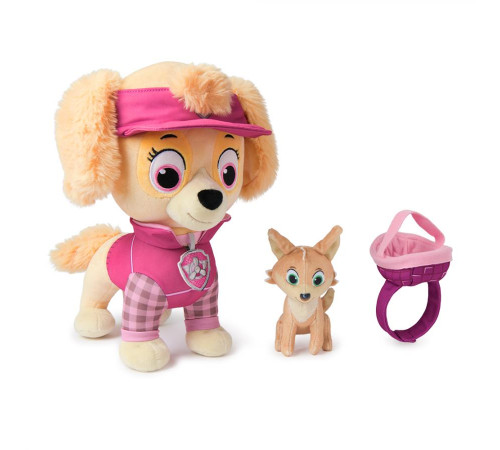 М'яка іграшка Spin Master Цуценя Скай з улюбленцем 30 см "Щенячий патруль"