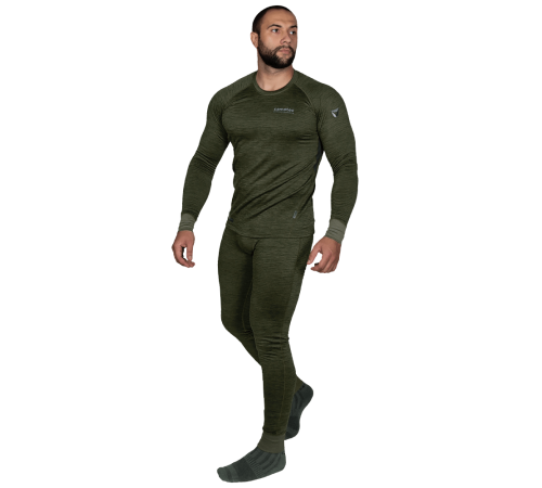 Термобілизна Polarheat QS Pro 2.0 Олива Меланж (7365), S Термобілизна Polarheat QS Pro 2.0 Олива Меланж (7365), S