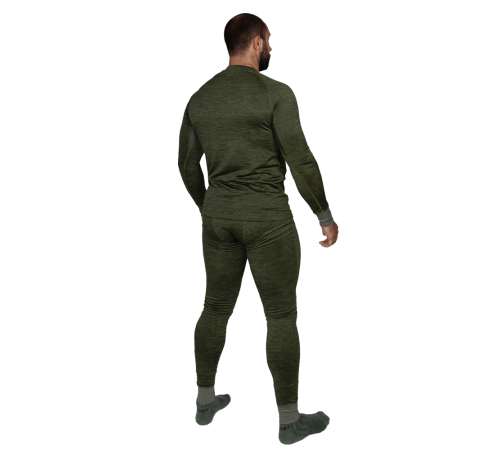 Термобілизна Polarheat QS Pro 2.0 Олива Меланж (7365), S Термобілизна Polarheat QS Pro 2.0 Олива Меланж (7365), S