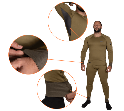 Термобілизна Polarheat quadro stretch 3.0 Tan (7295), S Термобілизна Polarheat quadro stretch 3.0 Tan (7295), S