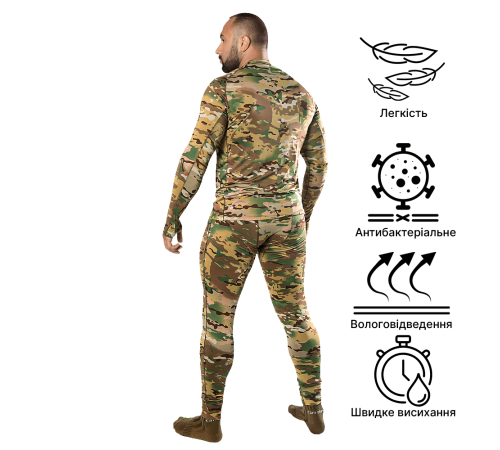 Термобілизна LVL1 2.0 Multicam (8142), S - чоловіча Термобілизна LVL1 2.0 Multicam (8142), S - чоловіча