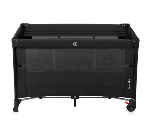 Ліжечко-манеж Lionelo ELLEN BLACK CARBON 125,5 х 65,5 х 77,8 см - чорний