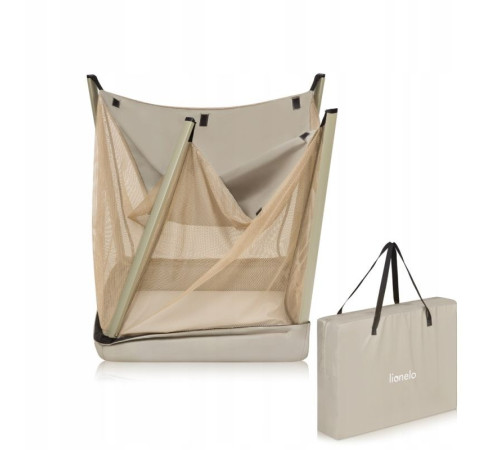 Ліжечко-манеж Lionelo ALICE BEIGE OLIVE 110,5 х 74,5 х 68 см - оливковий