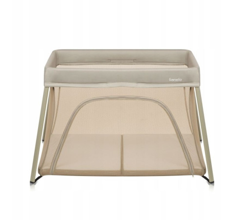 Ліжечко-манеж Lionelo ALICE BEIGE OLIVE 110,5 х 74,5 х 68 см - оливковий