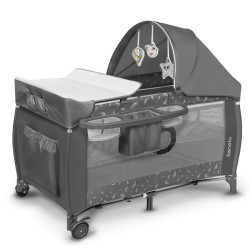 Ліжечко-манеж Lionelo SVEN PLUS  - сірий