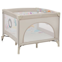 Манеж Lionelo MILLE PLUS GREY BEIGE 100 x 100 x 77 см - бежевий