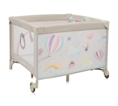 Манеж Lionelo MILLE PLUS GREY BEIGE 100 x 100 x 77 см - бежевий