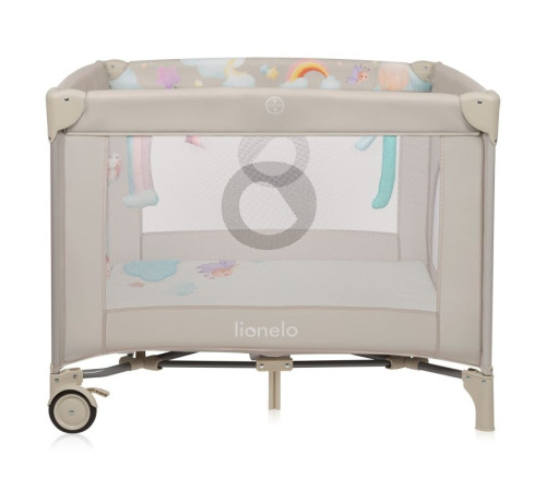 Манеж Lionelo MILLE PLUS GREY BEIGE 100 x 100 x 77 см - бежевий