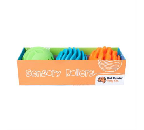 Прорізувач-брязкальце Fat Brain Toys Sensory Rollers Сенсорні кулі 3 шт. (F161ML) Прорізувач-брязкальце Fat Brain Toys Sensory Rollers Сенсорні кулі 3 шт. (F161ML)