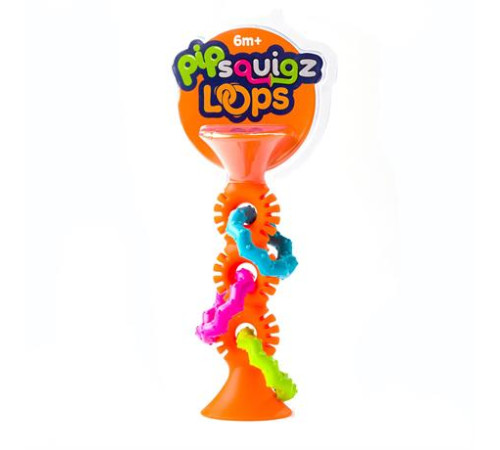Прорізувач-брязкальце на присосках Fat Brain Toys pipSquigz Loops помаранчевий (F165ML) Прорізувач-брязкальце на присосках Fat Brain Toys pipSquigz Loops помаранчевий (F165ML)