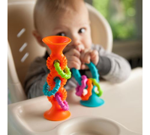 Прорізувач-брязкальце на присосках Fat Brain Toys pipSquigz Loops помаранчевий (F165ML) Прорізувач-брязкальце на присосках Fat Brain Toys pipSquigz Loops помаранчевий (F165ML)