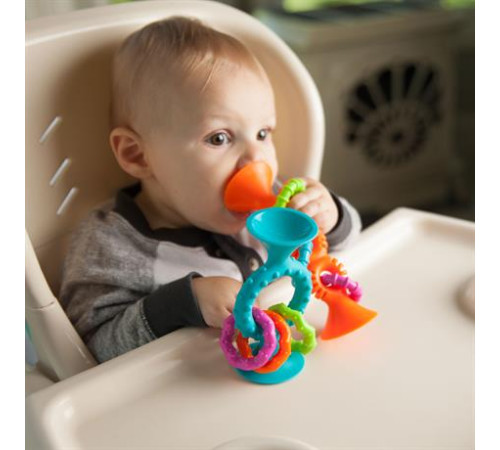 Прорізувач-брязкальце на присосках Fat Brain Toys pipSquigz Loops помаранчевий (F165ML) Прорізувач-брязкальце на присосках Fat Brain Toys pipSquigz Loops помаранчевий (F165ML)