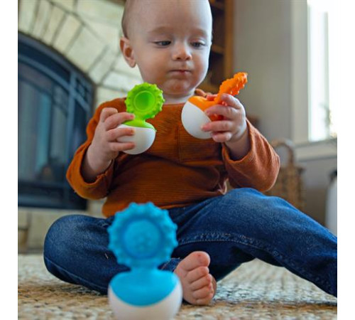 Прорізувач-неваляшка Fat Brain Toys dimpl wobl помаранчевий (F2172ML) Прорізувач-неваляшка Fat Brain Toys dimpl wobl помаранчевий (F2172ML)