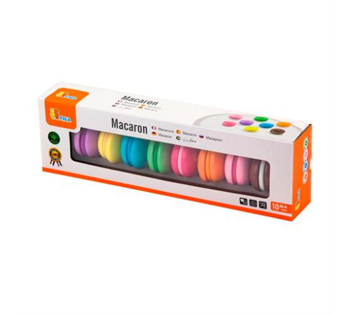 Іграшкові продукти Viga Toys Печиво макарон із дерева 8 шт. (50807) Іграшкові продукти Viga Toys Печиво макарон із дерева 8 шт. (50807)