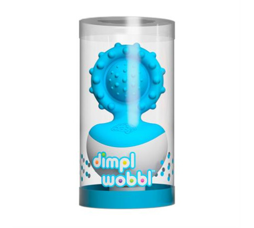 Прорізувач-неваляшка Fat Brain Toys dimpl wobl блакитний (FA217-4)