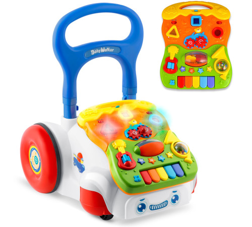 Каталка 2-в-1 інтерактивна Ricokids біла Каталка 2-в-1 інтерактивна Ricokids біла