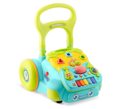 Каталка 2-в-1 інтерактивна Ricokids бірюзова Каталка 2-в-1 інтерактивна Ricokids бірюзова