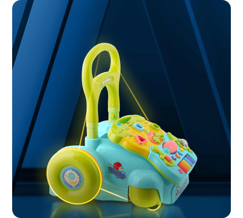 Каталка 2-в-1 інтерактивна Ricokids бірюзова Каталка 2-в-1 інтерактивна Ricokids бірюзова