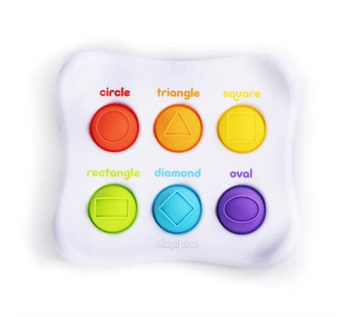Сенсорна іграшка Fat Brain Toys Dimpl Duo Колір Форма Брайль (F208EN) Сенсорна іграшка Fat Brain Toys Dimpl Duo Колір Форма Брайль (F208EN)