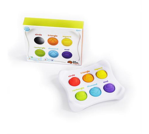 Сенсорна іграшка Fat Brain Toys Dimpl Duo Колір Форма Брайль (F208EN) Сенсорна іграшка Fat Brain Toys Dimpl Duo Колір Форма Брайль (F208EN)