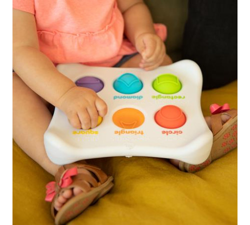 Сенсорна іграшка Fat Brain Toys Dimpl Duo Колір Форма Брайль (F208EN) Сенсорна іграшка Fat Brain Toys Dimpl Duo Колір Форма Брайль (F208EN)