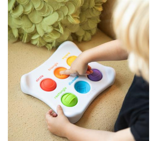Сенсорна іграшка Fat Brain Toys Dimpl Duo Колір Форма Брайль (F208EN) Сенсорна іграшка Fat Brain Toys Dimpl Duo Колір Форма Брайль (F208EN)