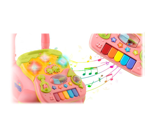 Каталка 2-в-1 інтерактивна Ricokids рожева Каталка 2-в-1 інтерактивна Ricokids рожева