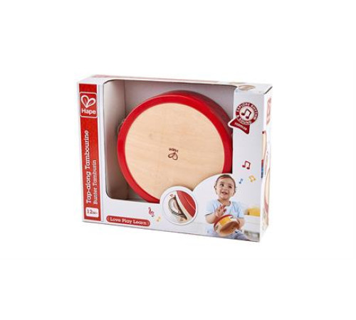 Дитячий бубен Hape дерев'яний (E0607) Дитячий бубен Hape дерев'яний (E0607)