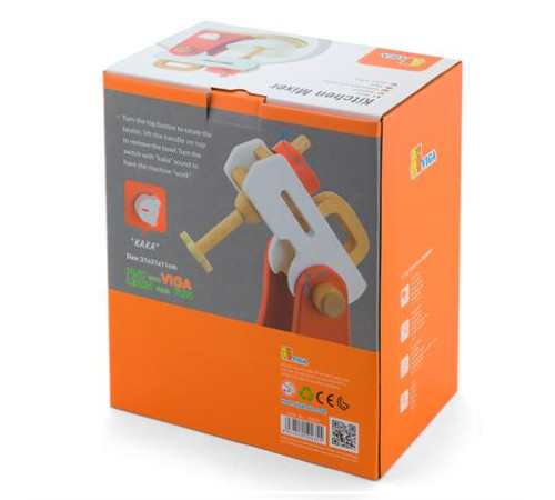 Іграшковий міксер Viga Toys з дерева (50235FSC) Іграшковий міксер Viga Toys з дерева (50235FSC)