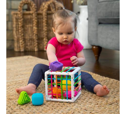 Сортер-куб зі стінками-шнурочками Fat Brain Toys InnyBin (F251ML) Сортер-куб зі стінками-шнурочками Fat Brain Toys InnyBin (F251ML)