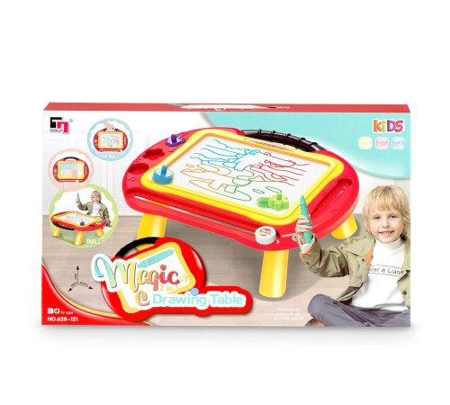 Дошка-столик для малювання Ricokids червона Дошка-столик для малювання Ricokids червона