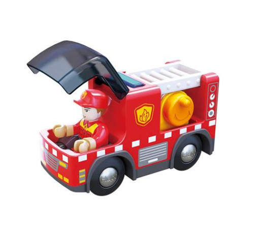 Іграшковий пожежний автомобіль Hape з сиреною (E3737)