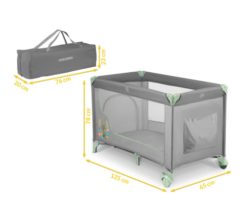 Ліжечко дитяче туристичне Ricokids 125 x 65 x 78 см Ліжечко дитяче туристичне Ricokids 125 x 65 x 78 см
